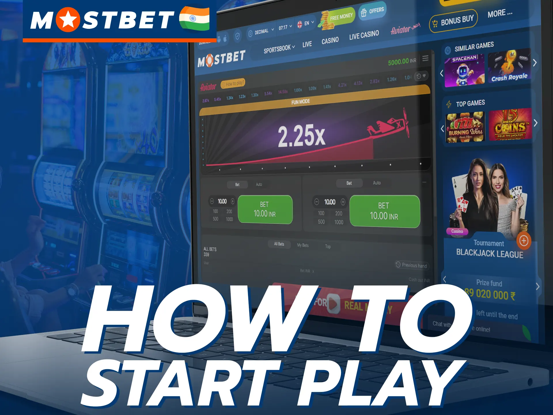 Playing Aviator on Mostbet is easy, follow these steps.