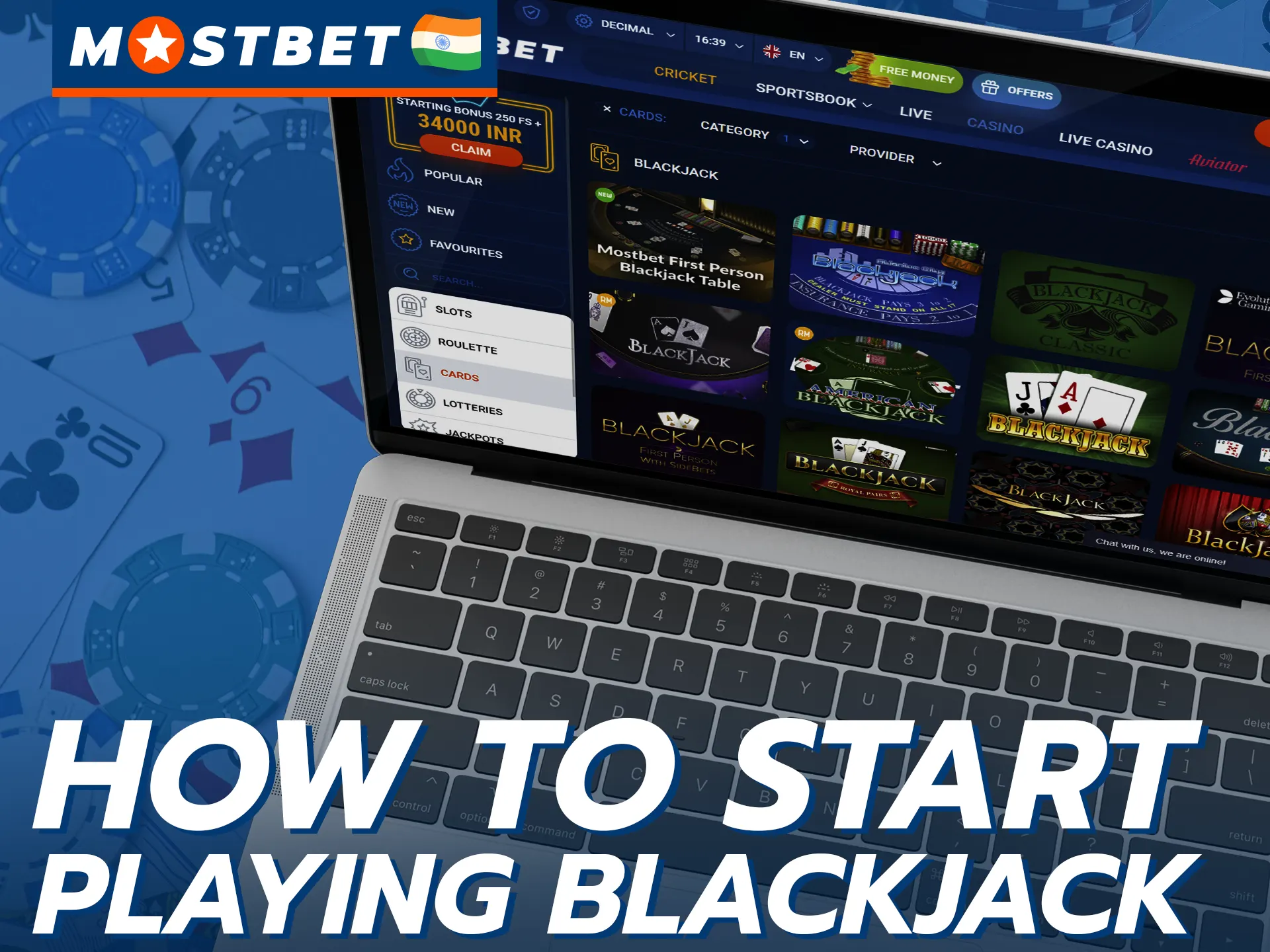 Find out how to quickly and easily start playing blackjack at Mostbet.