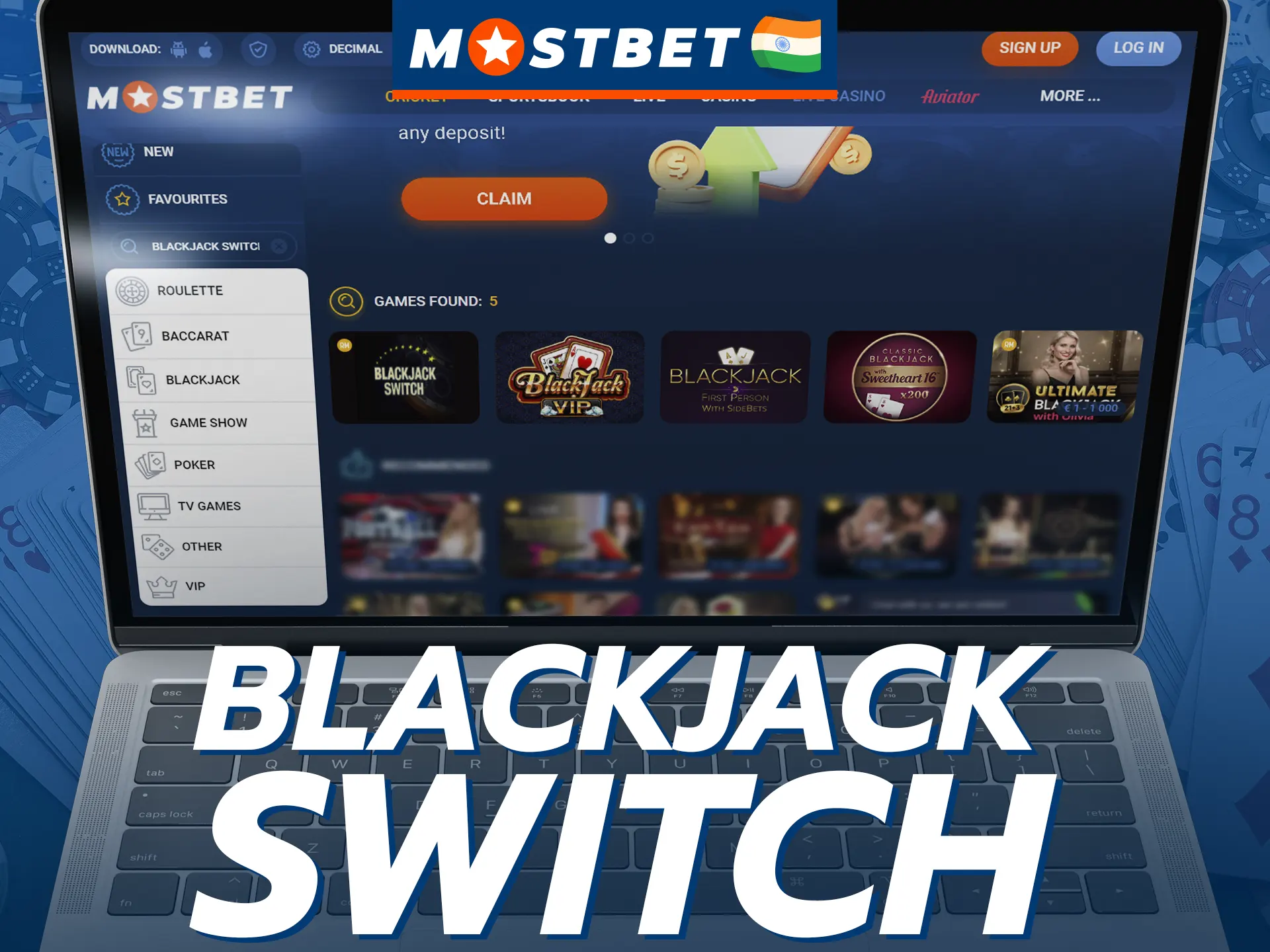 You should definitely try playing Blackjack Switch at Mostbet.