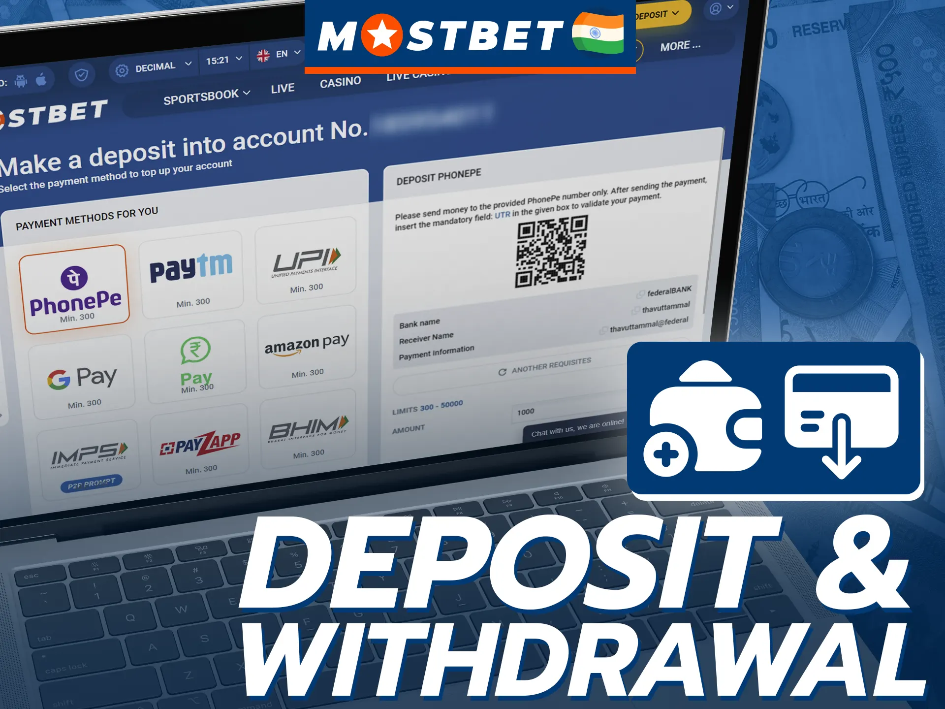 Mostbet has a variety of payment methods for Indian users who want to bet on boxing.