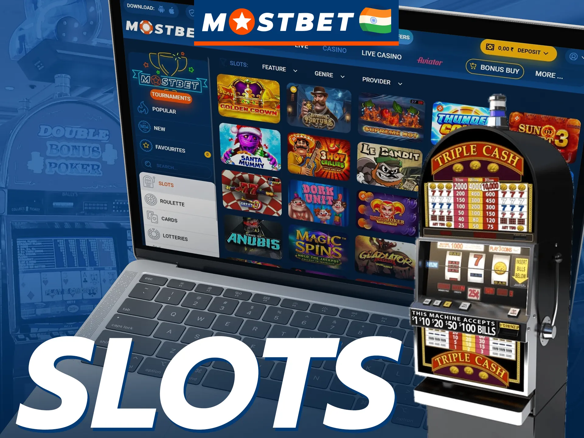 Play the most profitable slots at Mostbet.