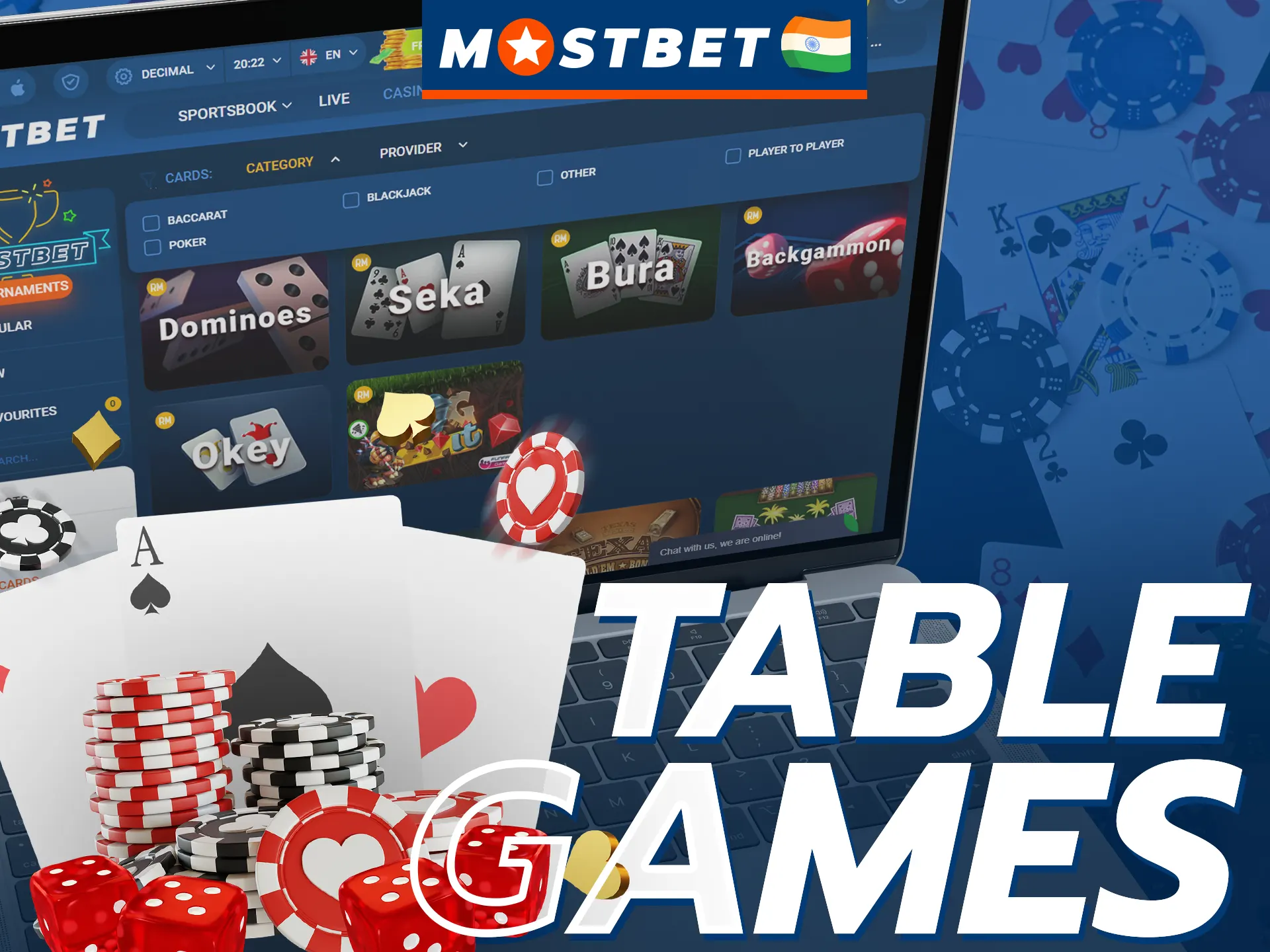 Play table games and win big at Mostbet.