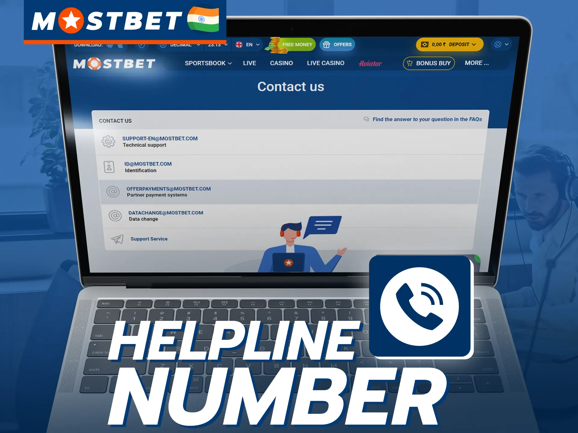 You cannot call the Mostbet support service, but you can use other available methods.