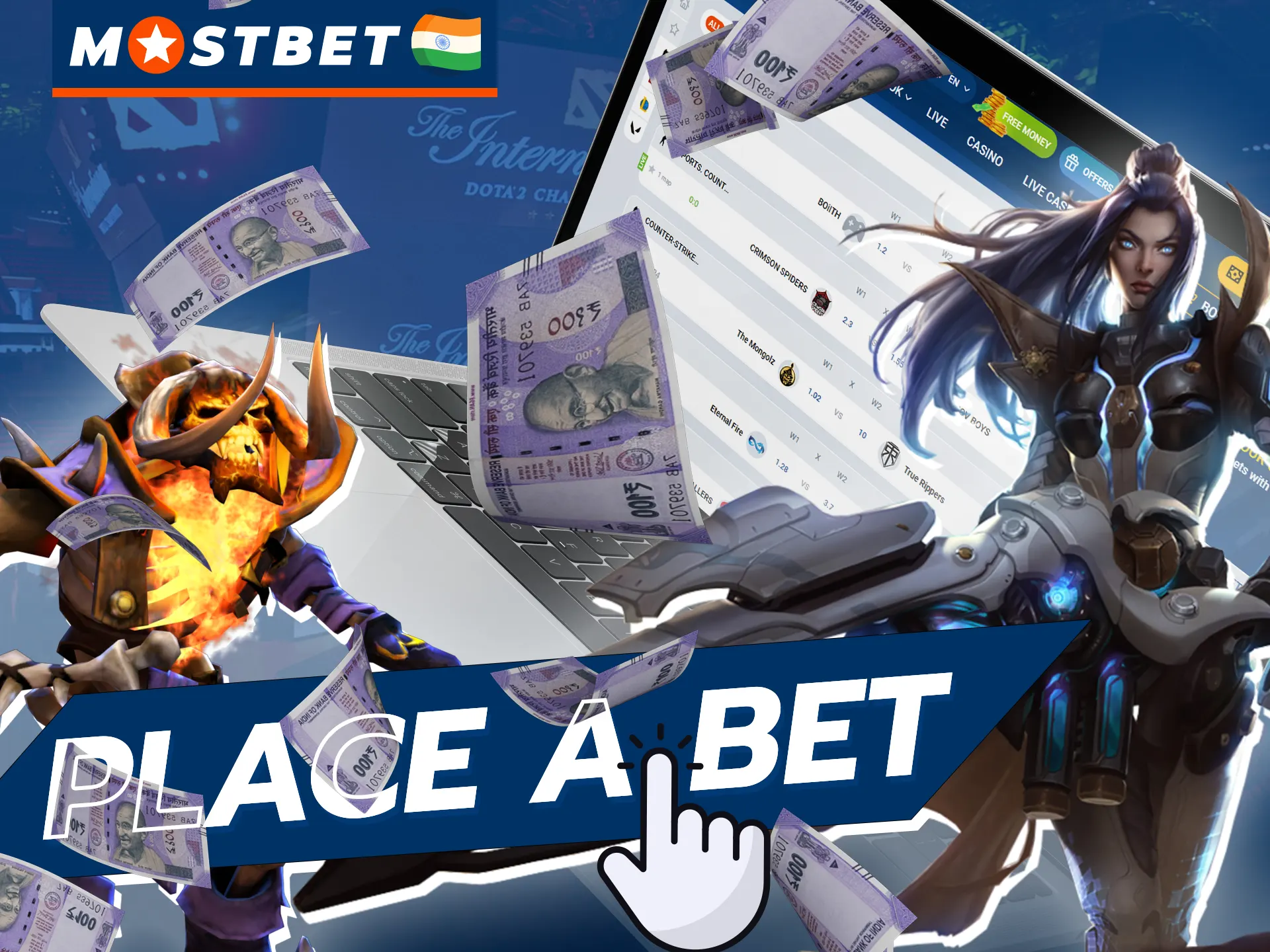 Follow these steps to place your eSports bet at Mostbet without any hassle.