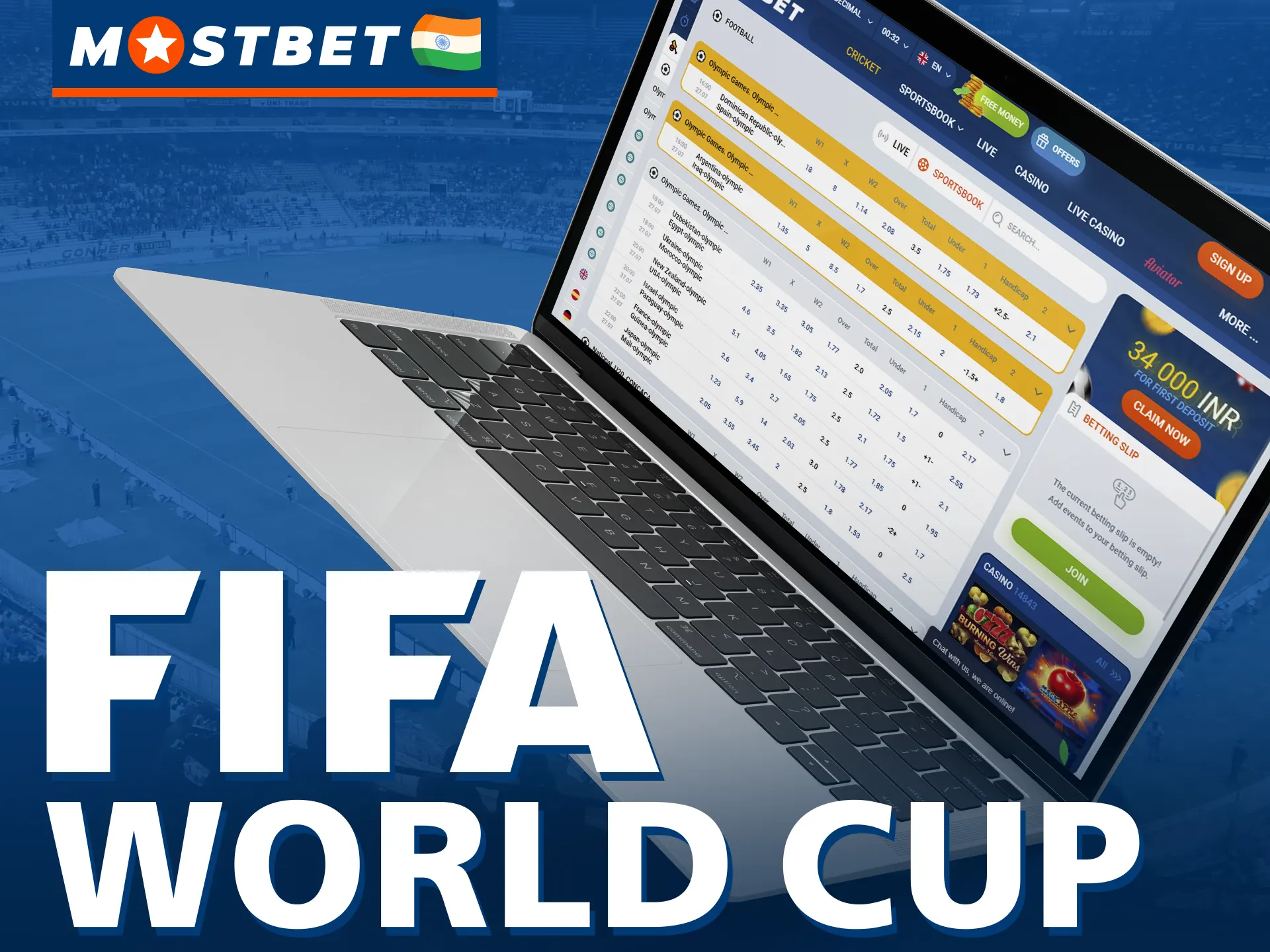 At Mostbet you can bet on a FIFA football event.