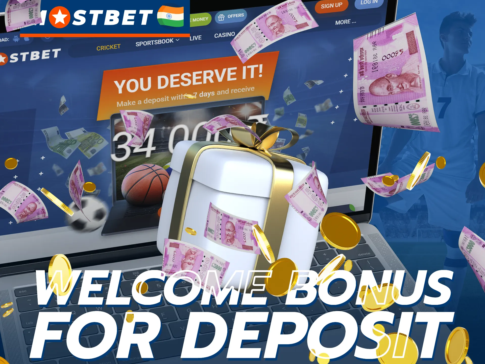 Get a lucrative welcome bonus for football betting at Mostbet.