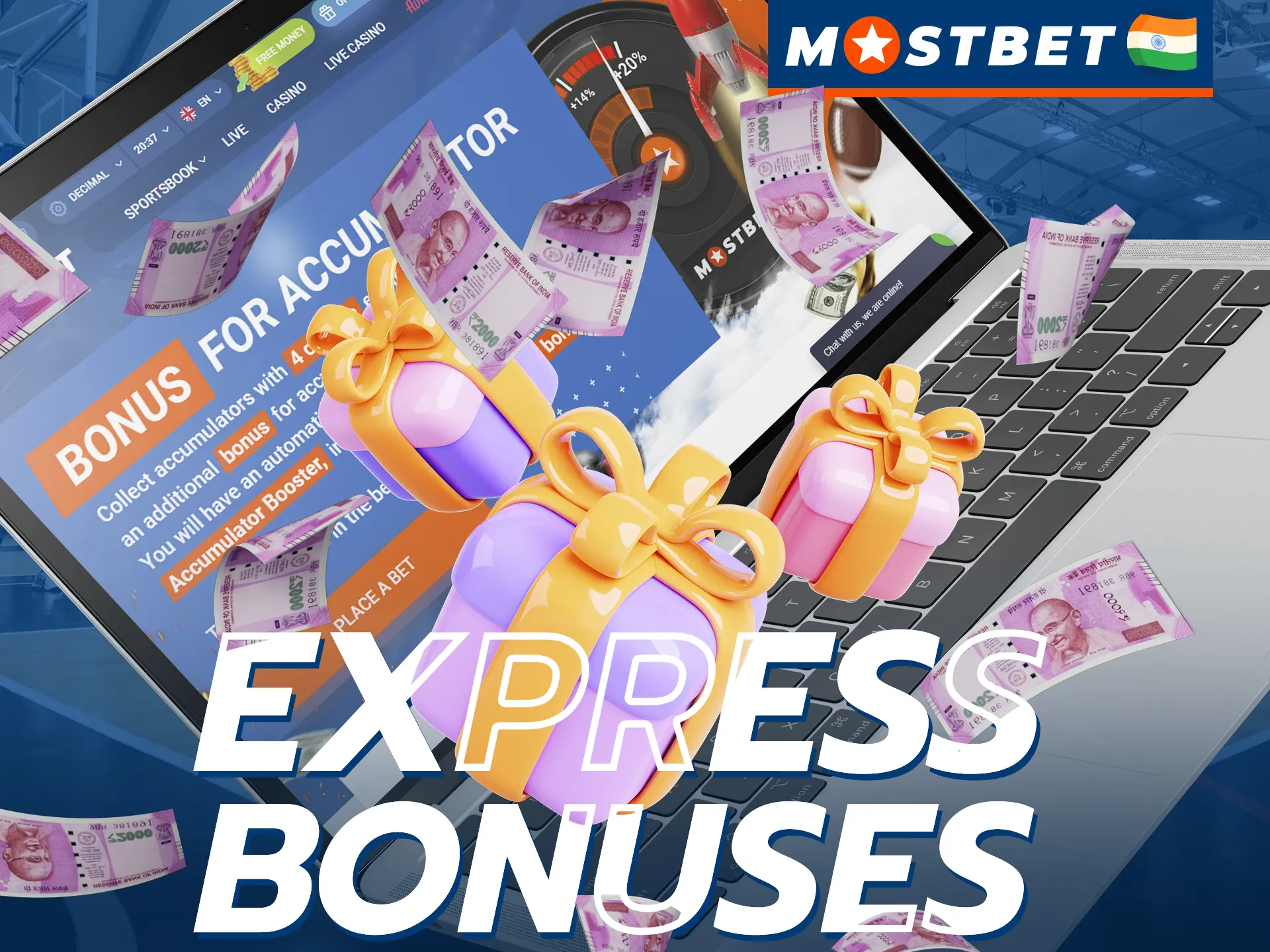 At Mostbet you can get an express bonus for betting on basketball.