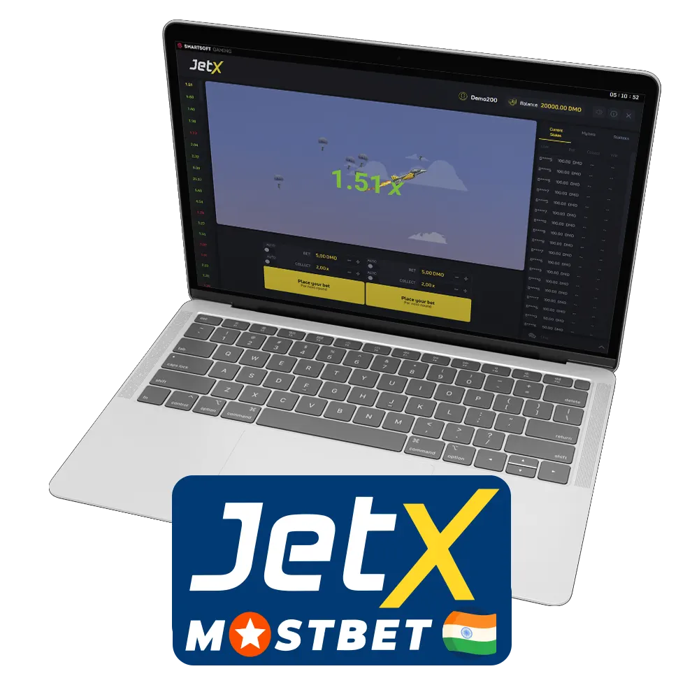 Play the popular JetX crash game at Mostbet.