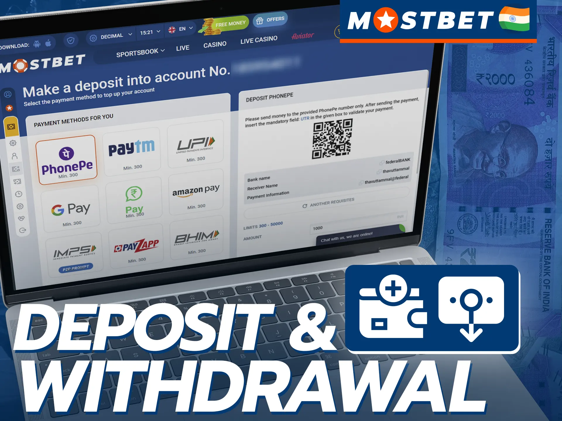 At Mostbet, you can use these payment methods when betting on Kabaddi.