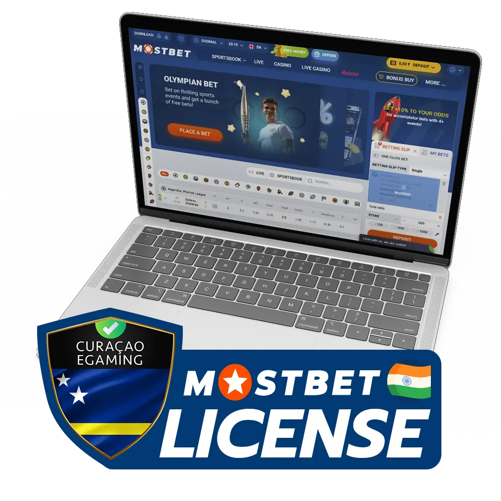 Mostbet is a legal and licensed casino.