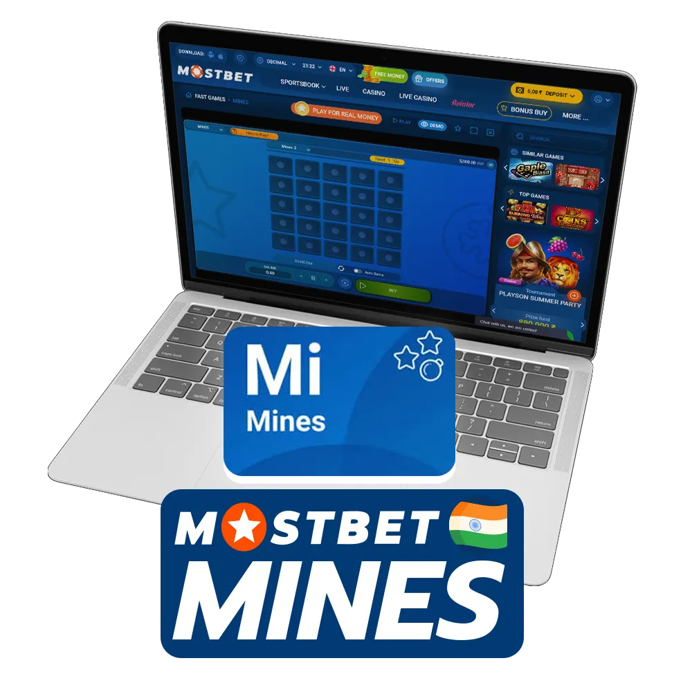 Play Mines on the official Mostbet site.