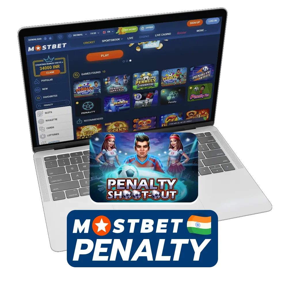 In Mostbet you can play Penalty.