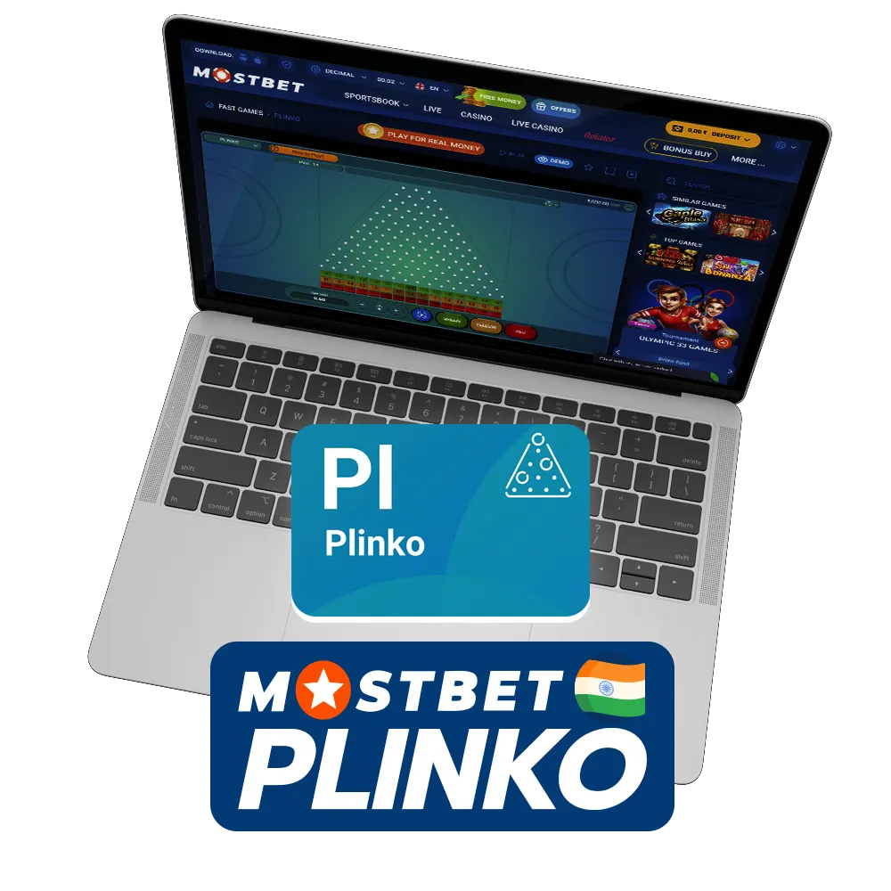 Find the Plinko game on Mostbet and play it now.