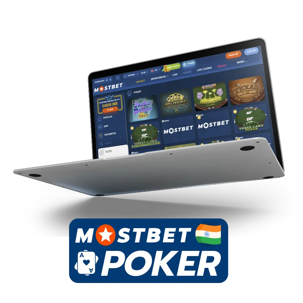 Play a variety of popular poker games at Mostbet.