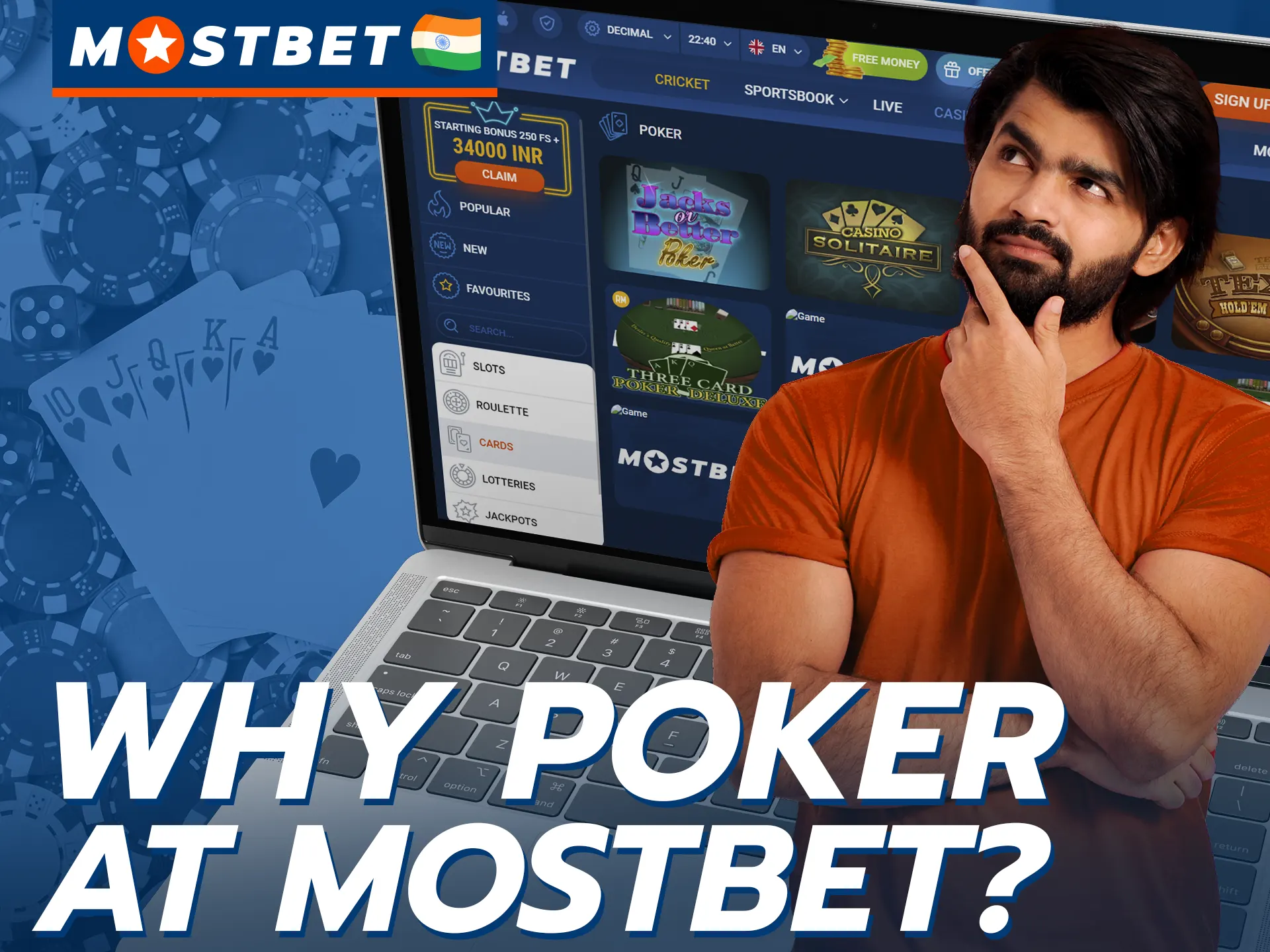 Mostbet is the best casino that provides its users with the most profitable and popular poker games.