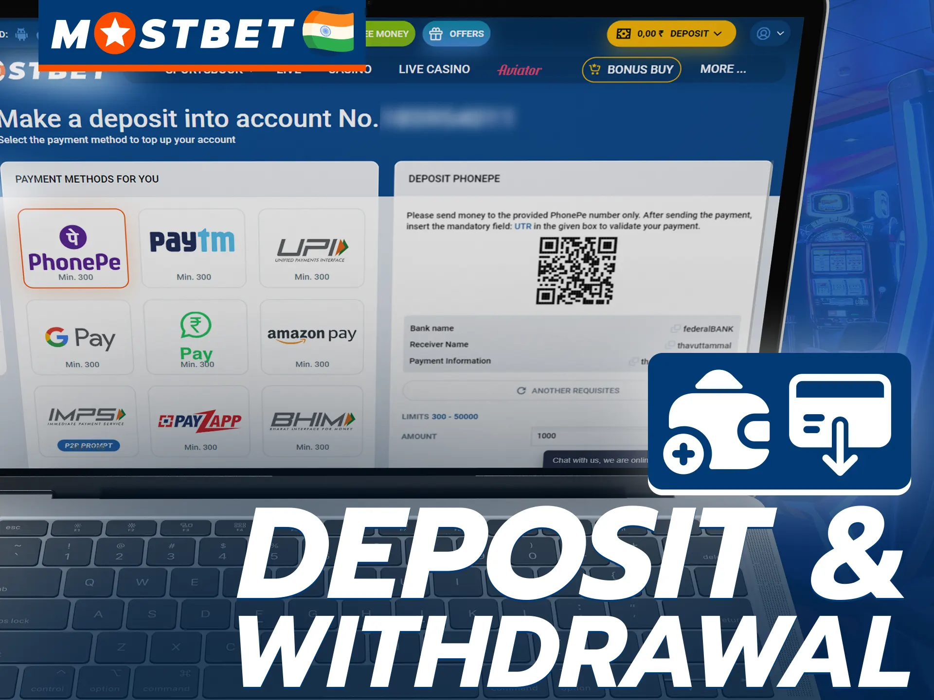 Find out how to deposit and withdraw money at Mostbet to play Thimbles.