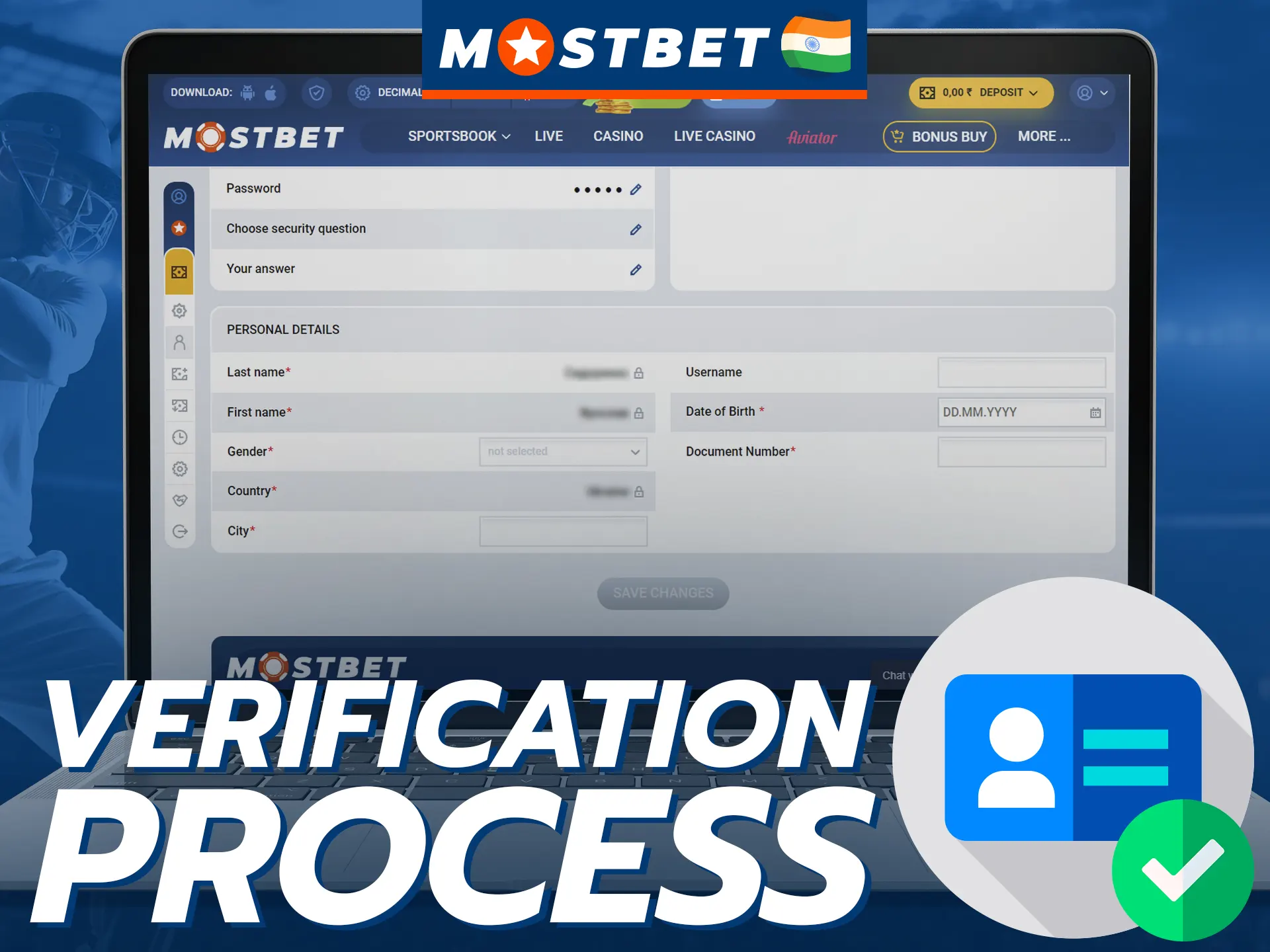 Simple instructions on how to complete the Mostbet verification process.